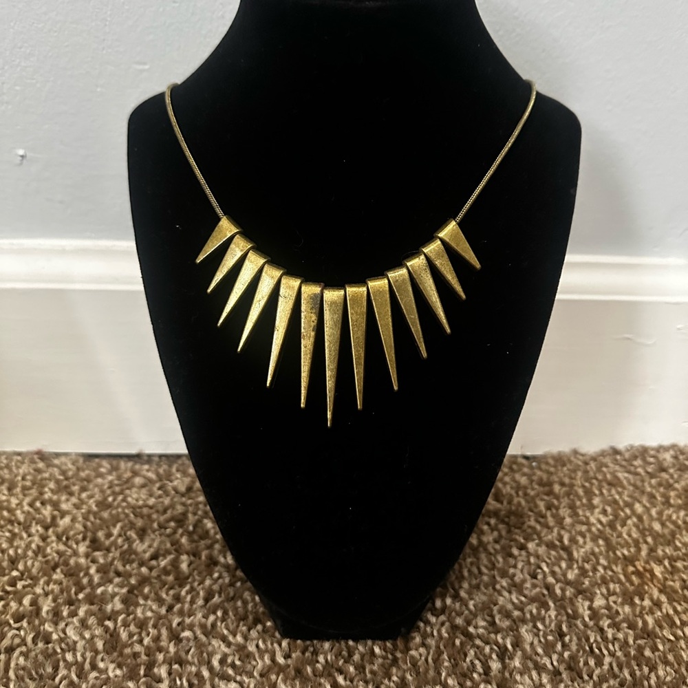 Express Gold Fringe Necklace